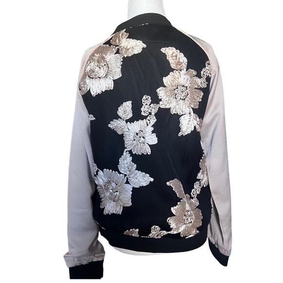 Goldie Embroidered Floral  Full Zip Jacket Woman Size L - Picture 6 of 10